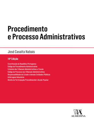 cover image of Procedimento e Processo Administrativos--14ª Edição